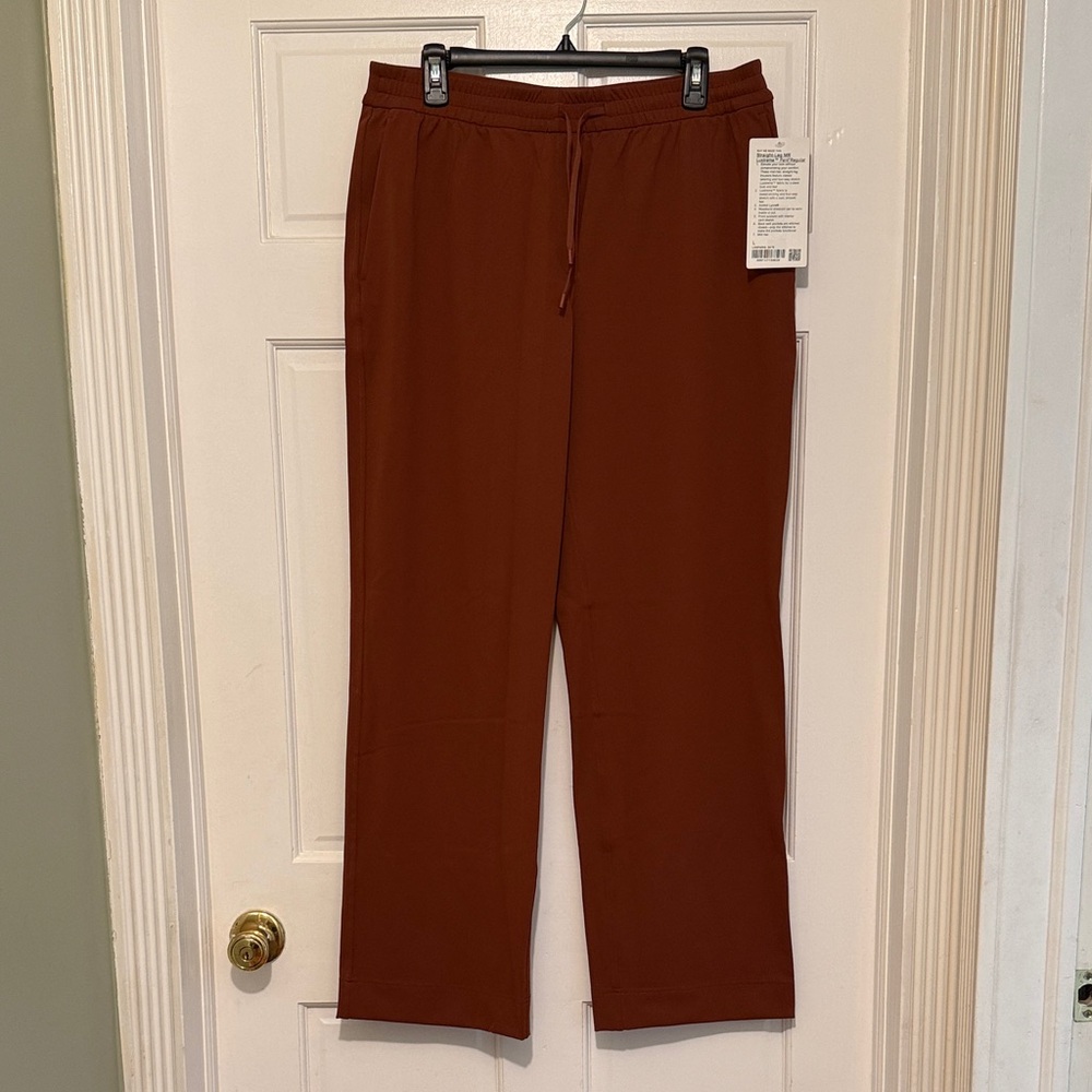Rust Red Lululemon Straight-leg Luxtreme Pant - Regular L